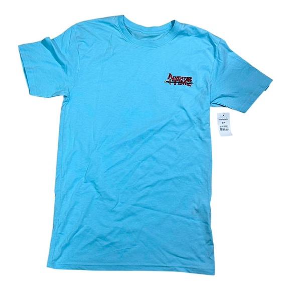 Adventure Time x Cartoon Network Finn & Jake “Aww Yeah” Small Blue T-Shirt -BNWT - Picture 2 of 4